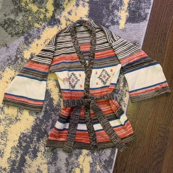 Vintage 70s Tie Sweater XS - Picture 2 of 5